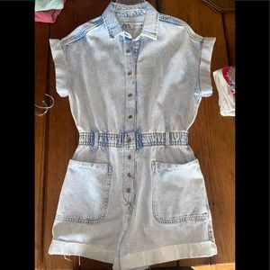 Zara denim romper